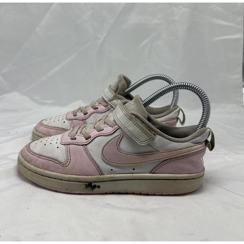 Size 1Y - Little Kid's Nike Court Borough Low Recraft White/Pink Foam DV5457 105